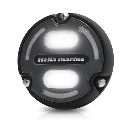 Hella underwater light aluminum anthracite, marine LED, 3000 lumen 5000K IP68/IP69