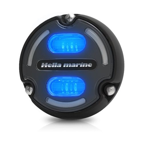 Hella underwater light aluminum anthracite, marine LED, 3000 lumen 5000K IP68/IP69