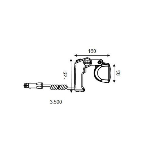 Hella LED Hand-Suchscheinwerfer breitstrahlend, Suchscheinwerfer, energiesparende Hella marine LED Technologie