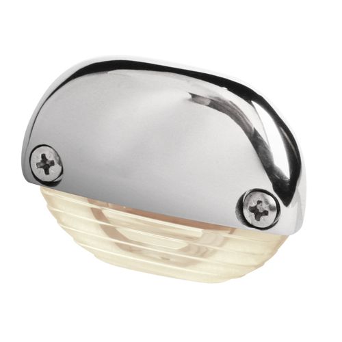 Hella LED-Stufenleuchte Edelstahl Warmweiß, Treppenbeleuchtung, 12/24 Volt