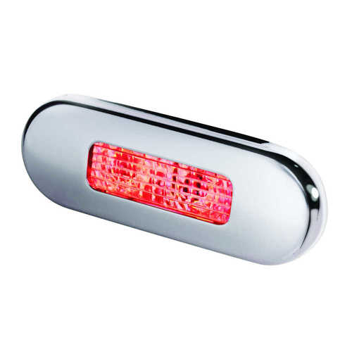 Hella LED Stufenleuchte rostfreier, polierter Edelstahl, Akzentleuchte, hermetisch versiegelt