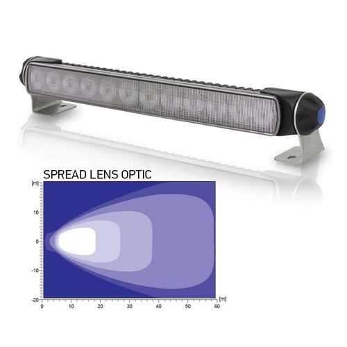 Hella LED Light Bar 2200 lumens, marine deck spotlight, white, slim design