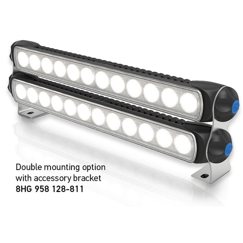 Hella LED Lichtleiste 2200 Lumen schwarz, LED-Leuchtstäbe, extrem schmale 5° Spot-Ausleuchtung