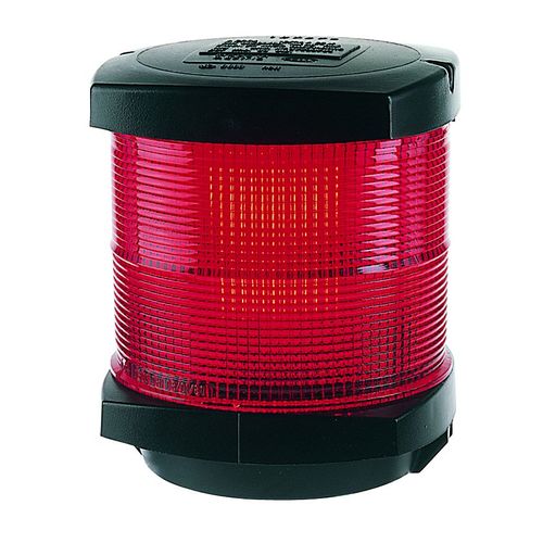 Hella Ankerlaterne rot, Signallicht schwarz, Modell 2984, schlagzäh, seewasserfest, 12V Glühlampe inkludiert