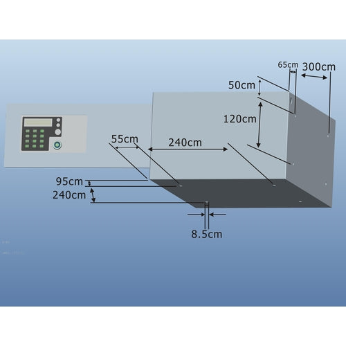 Isotherm Safe Lackiert Stahlbürosafe, Tresor, Integriertes Bedienfeld und Drei-Schließsysteme