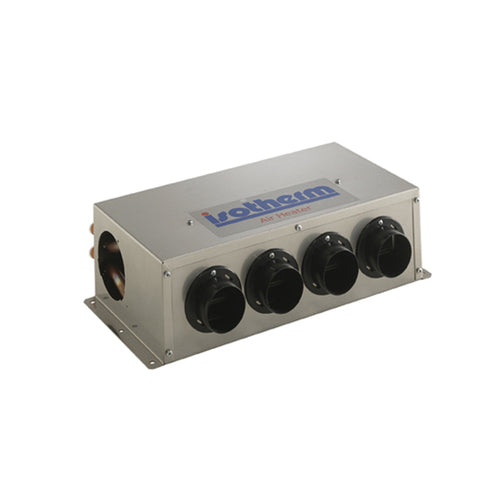 Isotherm Warmlufteinheit 10kW 12V Edelstahl, 4 Auslässe Ø 60 mm, hochtemperaturbeständig