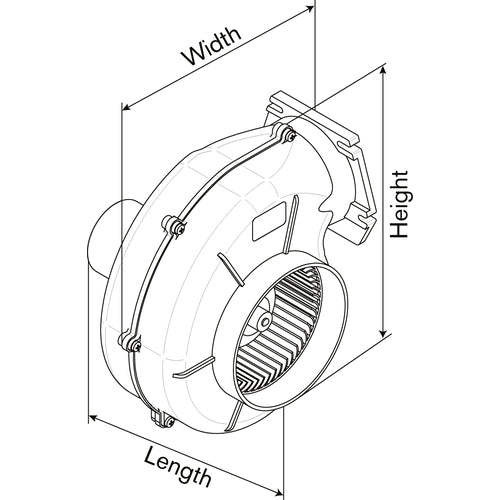 Johnson Radialgebläse 12V Flanschmontage, Marine Ventilator, Hochbelastbar✔️