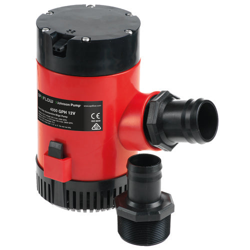 Johnson Bilge Pump HD, High Performance Bilge Pump 12V, Durable Motor and Wear Protection