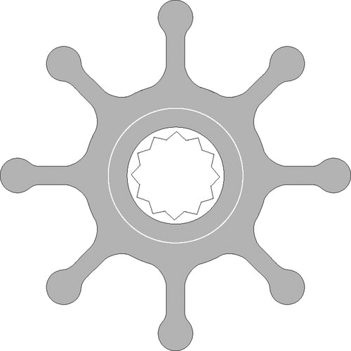 Johnson Impeller Modell XYZ123 Schwarz, Pumpenlaufrad, ideal für F7B