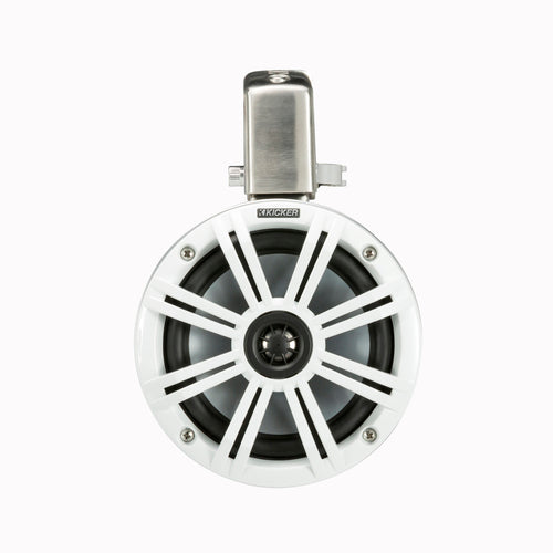 KICKER Marine Lautsprecher 6,5 Zoll, Boot-Audio Lautsprecher, drehbar mit LED-Beleuchtung