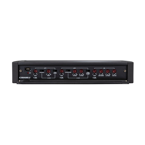 KICKER 5-Kanal Marine Audio Verstärker 900 W, Marine-Verstärker, KickEQ™ Bassverstärkung & wetterfestes Design