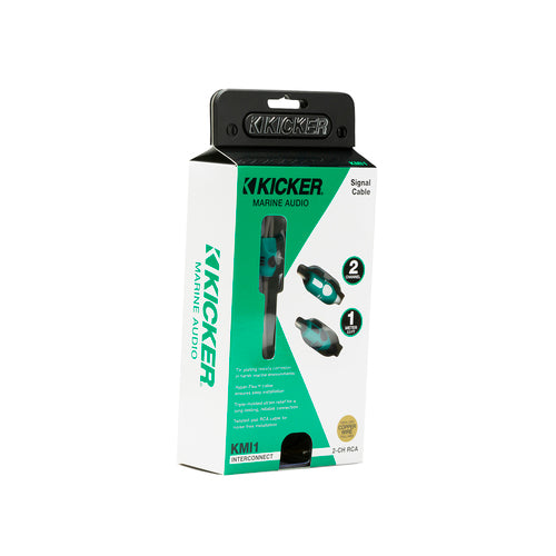KICKER Marine Audio Y-Adapter 2K RCA-Verbindung 1 m, hohe Signalklarheit, sauerstofffreies Kabel