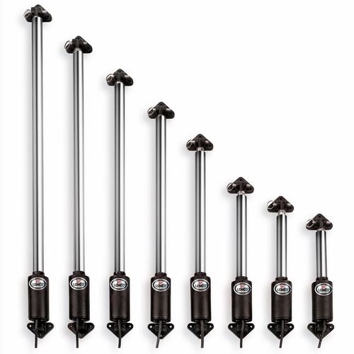 Lenco Elektrischer Lukenlift 12V 40,6 cm Hub, Klar eloxiertes Aluminium, Korrosionsbeständig, Starker Motor über 220Kg Kraft