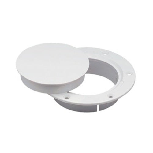 Marinco Deck Plate White 3' Snap-In, Vent Cover, Requires 3-3/4 inch Hole Cutout