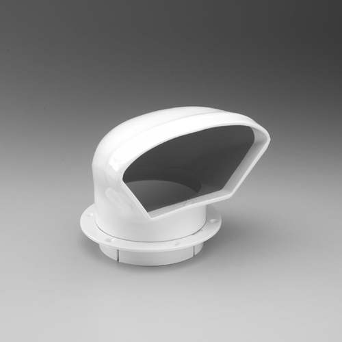 Marinco Lüftungsschlitz 4” Low-Profile, Cowl-Lüftung, Flexible PVC-Sicherheit