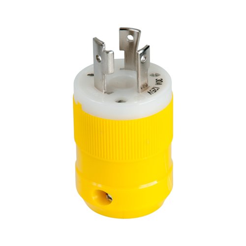 Marinco Stiftstecker 30A 125V, Shore Power Plug, korrosionsbeständige Kontakte und Klemmen