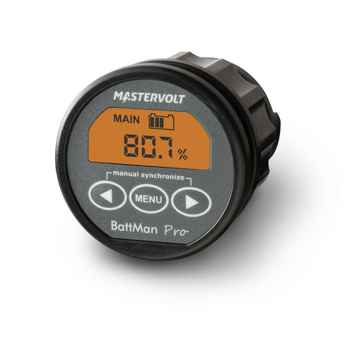 Mastervolt Batteriemonitor 12/24 V spritzwassergeschütztes Display IP65, Energiezähler, Batteriestatus-Tracker, erschwinglich und präzise