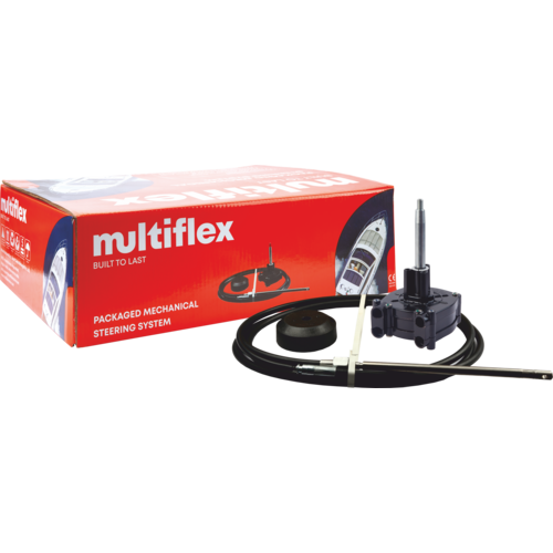 MULTIFLEX Mechanical Steering Set 19ft, Steering System, Model XYZ123, Black