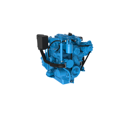 Nanni Dieselmotor 4-Zylinder-Reihen Motor Getriebe TM345H, Viertakt-Diesel, geschlossener Kühlkreislauf mit Wärmetauscher, Segelantrieb, emissionsarm