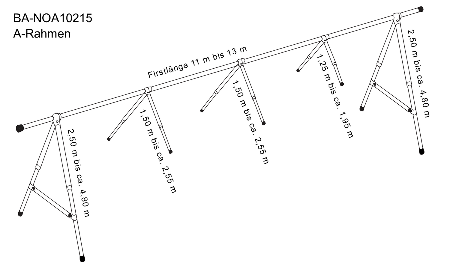 NOA Planen A-Gestell 11-13m