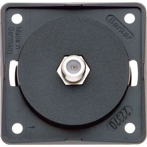 Philippi Verbinderdose F-Doppelbuchse, koaxialer Anschluss, schwarz