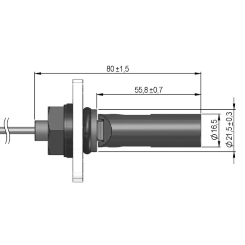 Philippi Pegelschalter seitlicher Einbau, Schwimmerschalter, einfache Außenmontage für Diesel und Benzin