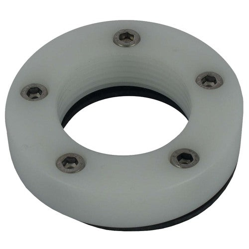 Philippi adapter flange for immersion tube sensor, flange, mounting on SAE bolt circle with stainless steel mounting material