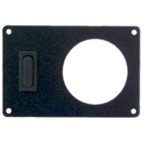 Philippi Montageplatte Panel mit Wippschalter Rundinstrument 52 mm, Schalteinheit, kompakt 110 x 72,5 x 40 mm