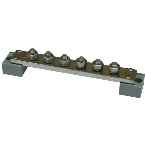 Philippi Minuspol-Sammelschiene 300 mm², Verteilerblock, Galvanisch Vernickelt für Große Querschnitte M10