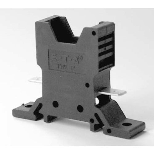 Philippi plug-in socket for floor and DIN rail mounting, 12-P10 socket, flat plug connection 6.3 mm