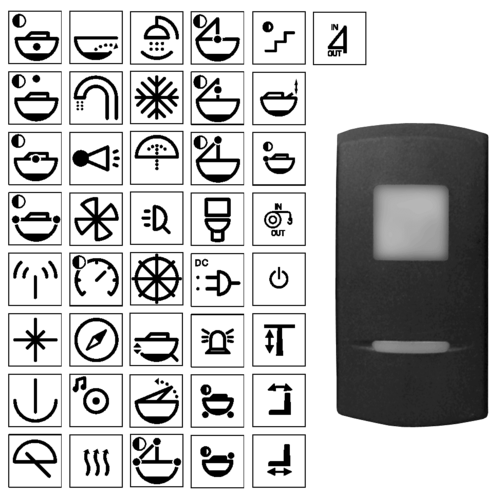 Philippi Schaltwippe wasserdicht, Bimini-Beleuchtung, Schutzschalter Serie 3131