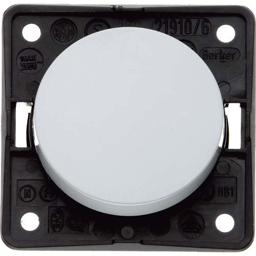 Philippi Wippschalter 16 A/250 V weiß, Universal-Wechsel, Einbautiefe 10 mm