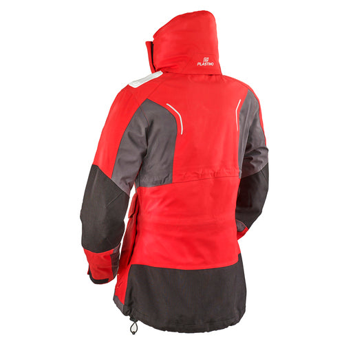 Plastimo Women's 3-layer Waterproof Breathable Sailing Jacket with Adjustable Hood XS