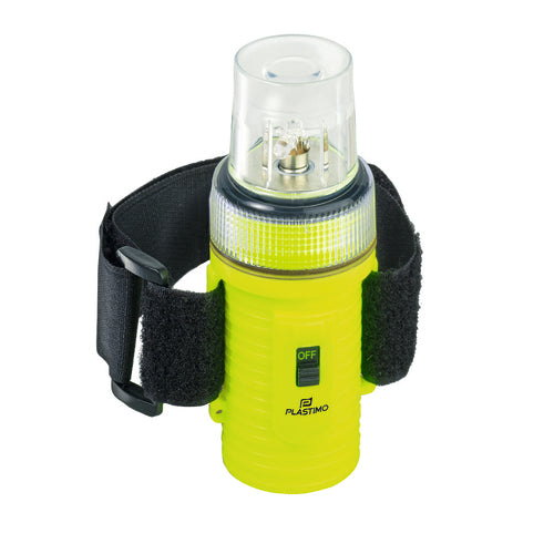 Plastimo Blitzlicht 4-LED, Sicherheitslicht, schwimmend & wasserdicht bis 100m, Sichtweite 2km