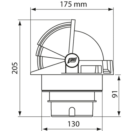 Plastimo Kompass Olympic 135 weiß, Navigationsgerät, Modell XYZ123, Schwarz