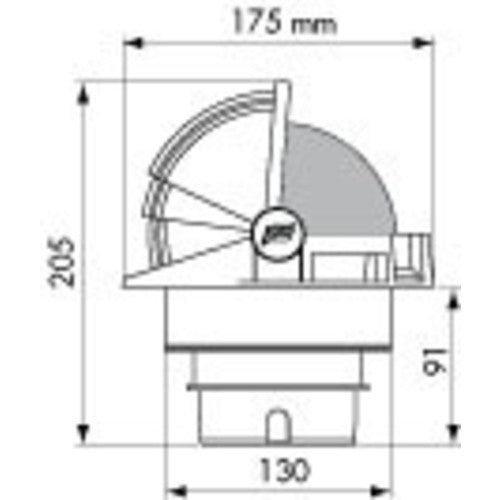 Plastimo Deckeinbausatz Modell XYZ123, Einbausatz, Schwarz, 1.5 kg, sicher und langlebig