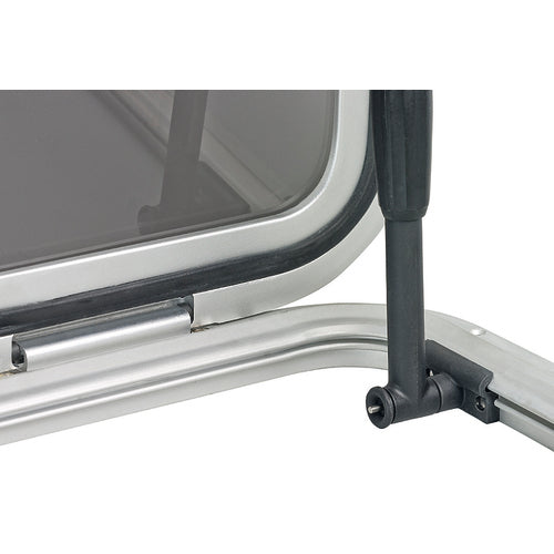 Plastimo Decksluke Alu/Acryl 481x481, Marinefenster, Modell XYZ123, Schwarz