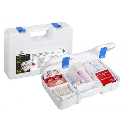 Plastimo Erste Hilfe Box Offshore Schwarz Modell XYZ123, Notfallkit, robuste Sicherheitslösung für Boote