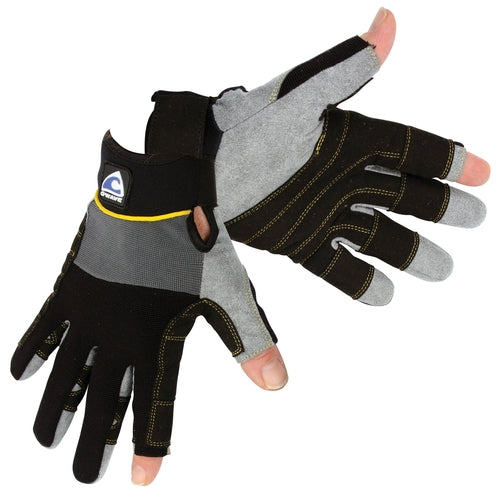 Plastimo sailing gloves soft Amara reinforced palms, sports gloves, optimal rope grip size L