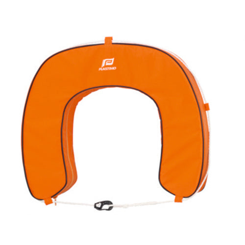 PLASTIMO Rettungsring Hufeisenform Orange, Sicherheitsring, Modell XYZ123