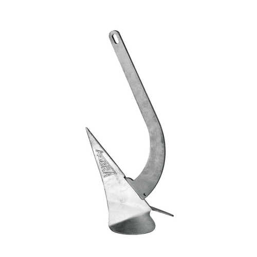 Plastimo Anker Pflugscharanker 4kg, Bootsanlage, schnelles Eingraben und hoher Halt, klappbarer Schaft USP