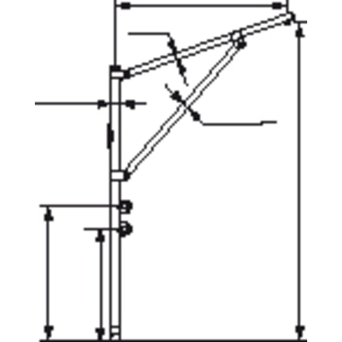 PLASTIMO Lademast klapp- und demontierbar, Masten, sicherheitsgeprüftes Modell XYZ123