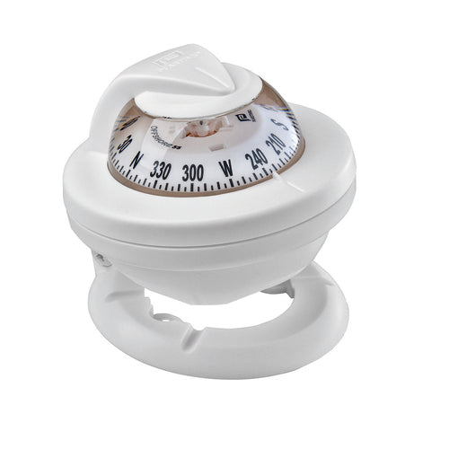 Plastimo Kompass Offshore 55 Weiß, Navigationsinstrument für Motorboote bis 6m, konische Rose 5° Einteilung