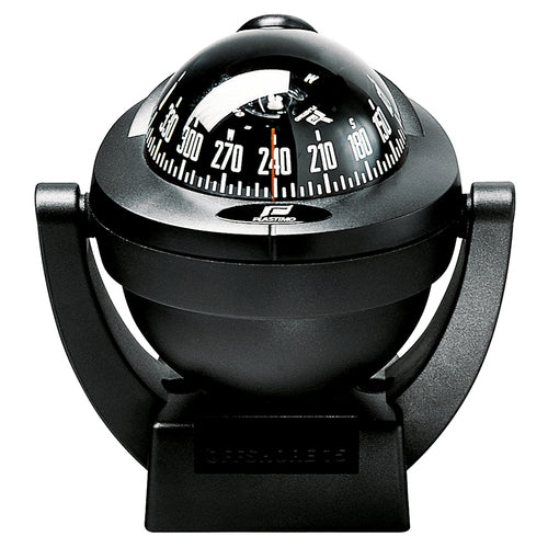 Plastimo Kompass Offshore 75 schwarz, Navigations-Kompass, Vibration Absorber System und Haltebügel