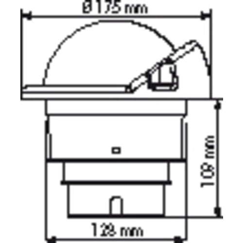 PLASTIMO Kompass Olympic 135, Navigationsinstrument, Schwarze Rose Design