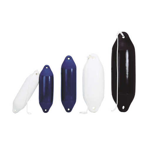 Plastimo Fender 10x40 cm white, inflatable boat fender, UV-resistant and shock-resistant