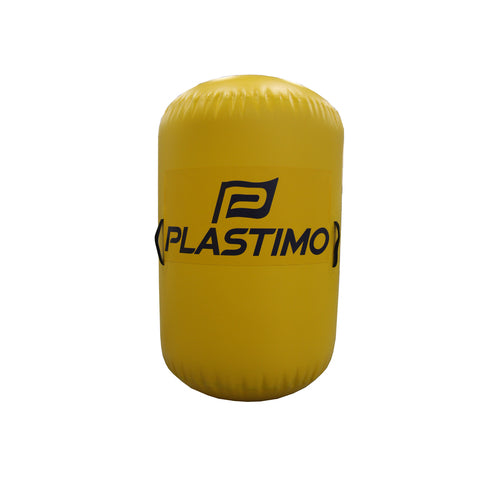 Plastimo Regattaboje zylinderförmig PVC gelb, Aufblasbare Boje, UV-stabilisiert und strapazierfähig mit Klarsichttaschen