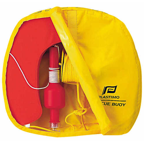 Plastimo Rettungsring Gelb mit Licht, Sicherheitsboje, Herausstechende Sichtbarkeit