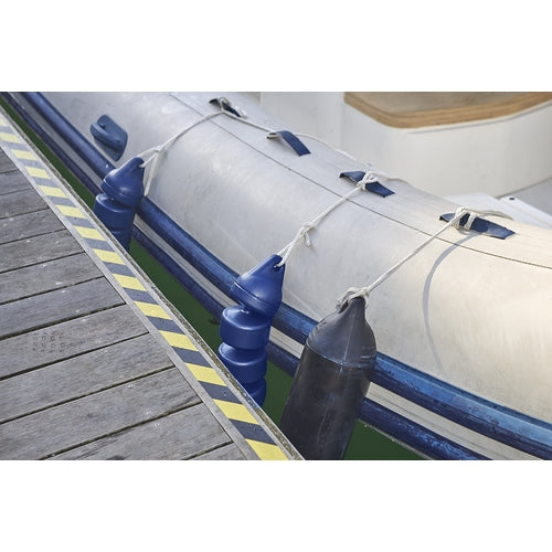 Plastimo RIB Fender 12x48 Schwarz, Schlauchboot-Stoßschutz, Modell XYZ123