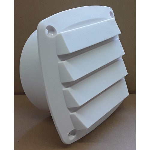 Plastimo Lüftungsgitter Weiß Nylon 125mm, Lüftungsgitter Kunststoff, robust und langlebig